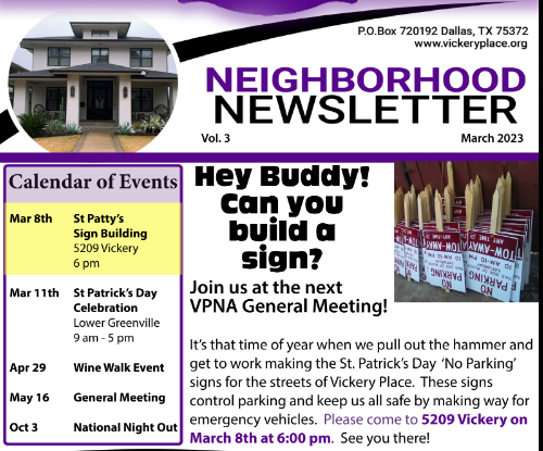 August Neighborhood Newsletter