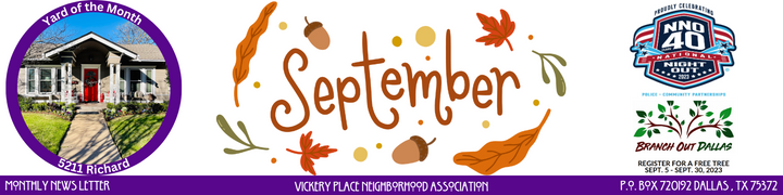 September Neighborhood Newsletter