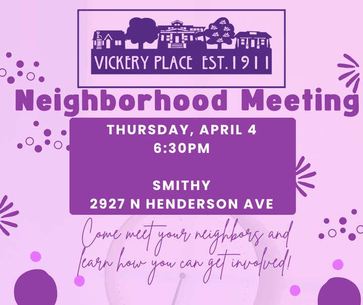 Neighborhood Meeting!🎆
