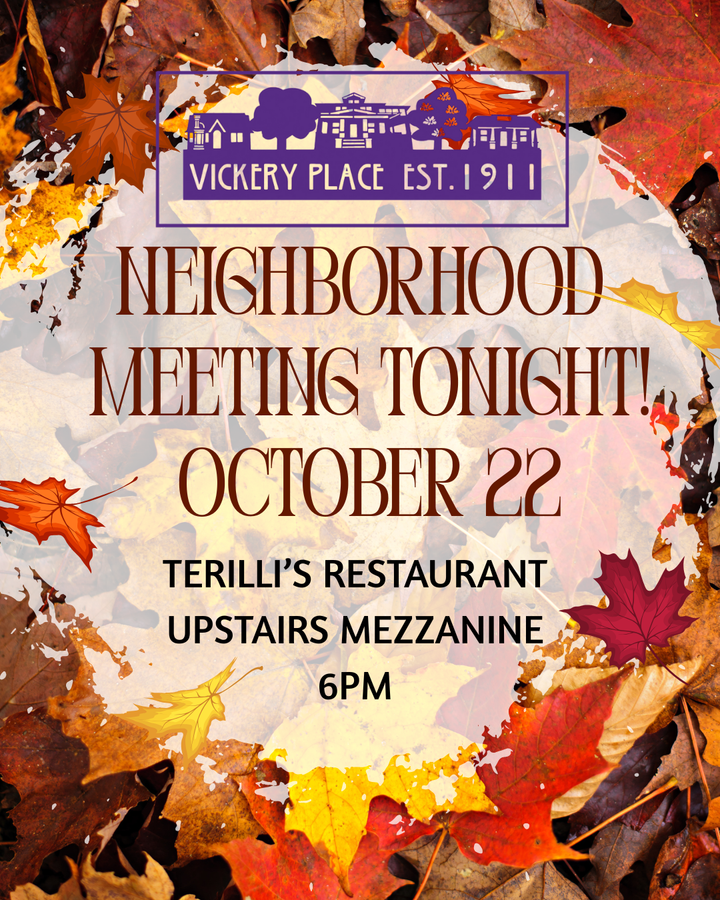 Neighborhood Meeting & Board Nominations Tonight!