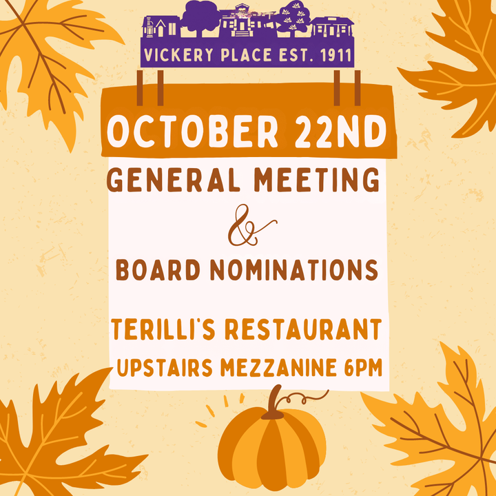 Board Nominations & General Meeting 10/22